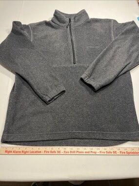Columbia Men’s Medium Gray 1/4 Zip Fleece Pullover Jacket
